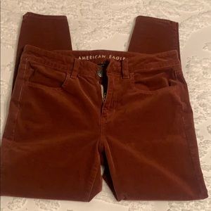 American Eagle Jeans Corduroy Hi Rise Crop Jegging